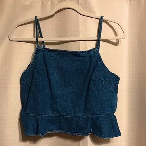 Denim crop top